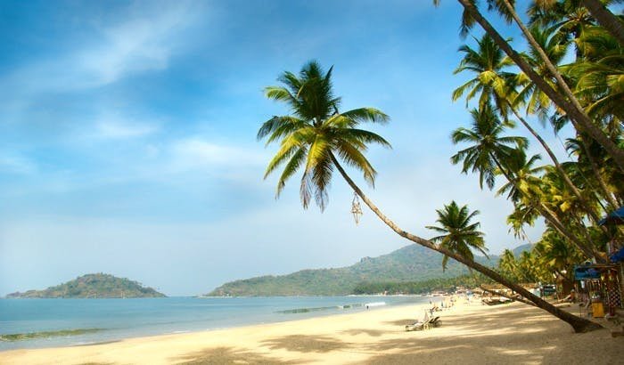 calm beach in goa