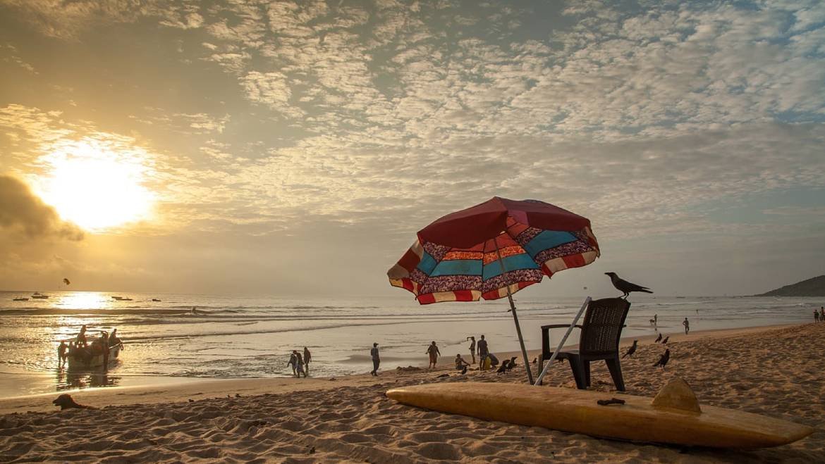 Calangute Beach in Goa